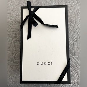 Gucci shoe box (empty) with ribbon